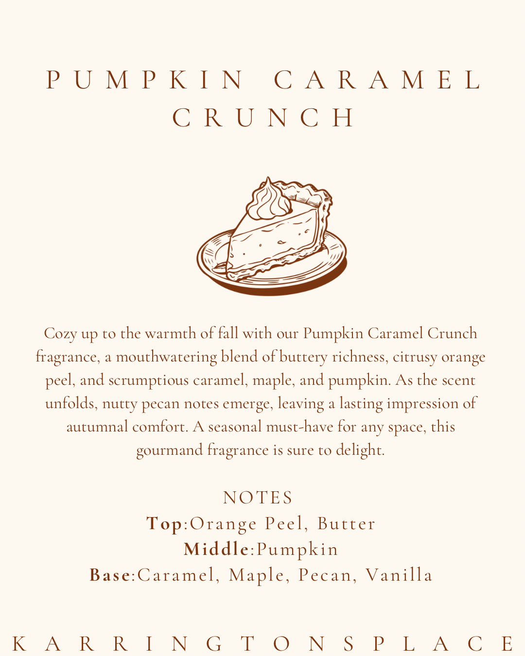 Pumpkin Caramel Crunch (wax melt)